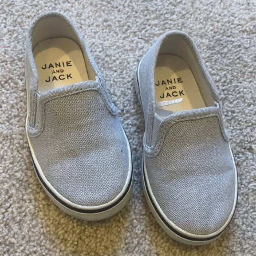 Janie & Jack Loafers , Light Blue, Toddler Size 6 ($65 Value)